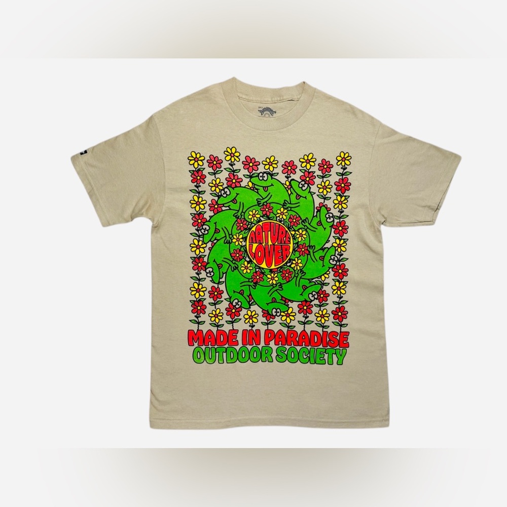 Made in Paradise Outdoor Society Beige Graphic Tee